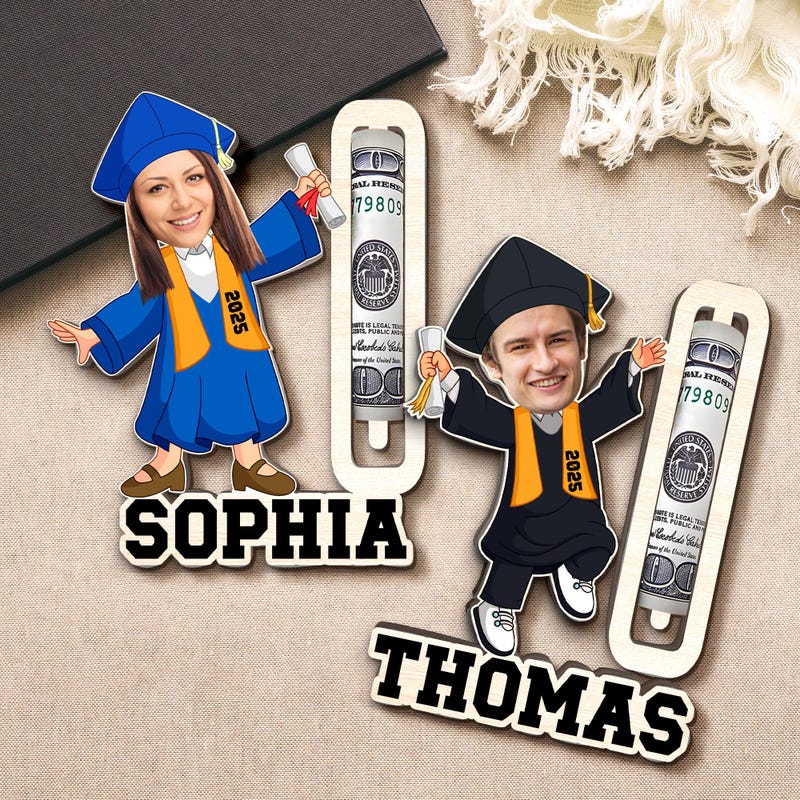 💖Buy 2 Free Shipping💖Personalized Graduation Money Holder, Custom Photo Graduation Money Holder, Grad Money Holder, Class Of 2025 Gift For Daughter, Graduation Keepsake