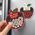 Personalized Teacher Apple Acrylic Magnet: Teacher Thank You Gift, Appreciation Teacher Gift