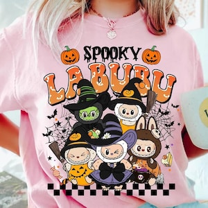 Halloween T-shirt, Spooky Doll Monster Characters Shirt, Monster Doll Horror Merch, Spooky Season Hoodie, Funny Halloween Girly Shirt Gift