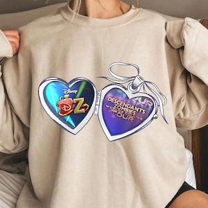 Descendants Zombies Worlds Collide Tour Locket Shirt, The Rise Of Red Group Tee, Descendants Concert Tshirt, Summer Music Festival 2025