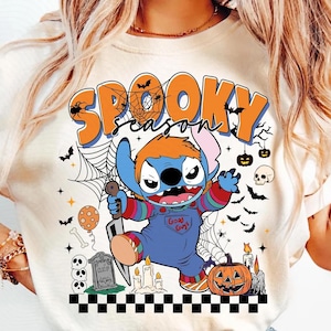 Cartoon Friends Shirt, Halloween Horror Characters Tee, Halloween Horror Hoodie, Horror Movie Merch, Retro Halloween Shirt, Spooky Season