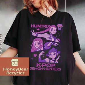 Kpop Huntrix Shirt, Kpop Demon Hunters T-Shirt, Kpop Huntrix Tee, Gift for Huntrix fans, Saja Boys Fans Sweatshirt, Hoodie