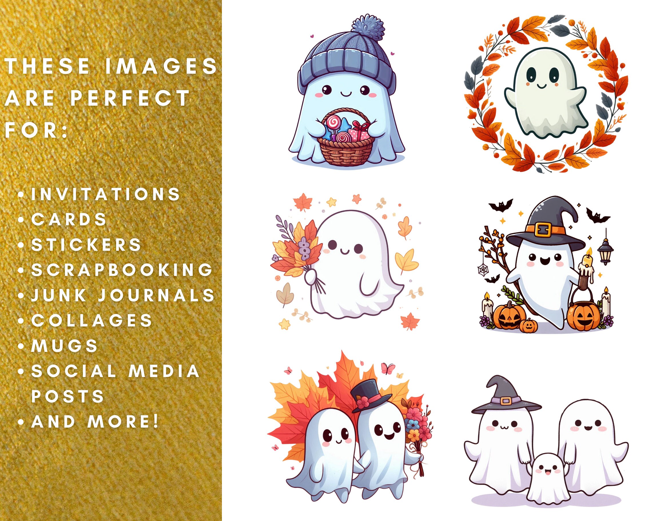 Cute Ghost Clipart 50 Png High Quality Transparent Background Halloween