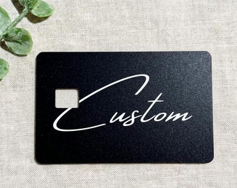 Custom Credit Card Skin, Personalized Debit Card Cover for Booktok Readers