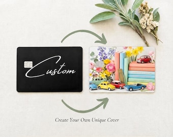 Custom Debit Card Skin, Personalized Card Cover Made to Order