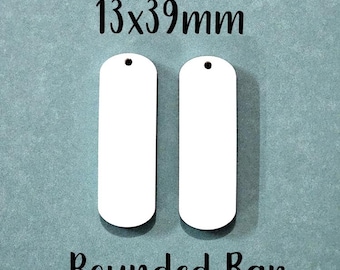 White Acrylic Sublimation Earring Blanks-For Making Your Own Earrings-Unique Shapes