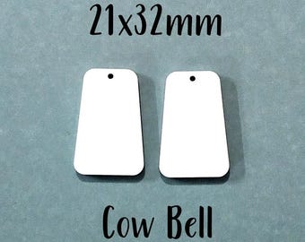 White Acrylic Sublimation Earring Blanks-For Making Your Own Earrings-Unique Shapes