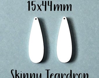 White Acrylic Sublimation Earring Blanks-For Making Your Own Earrings-Unique Shapes