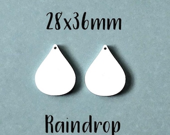 White Acrylic Sublimation Earring Blanks-For Making Your Own Earrings-Unique Shapes