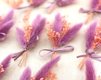 Flores secas para bodas | Mini ramos para decoración de mesa | Recuerdos de boda estilo boho | Regalo para invitados | Set de 5 unidades (10/10/2020)