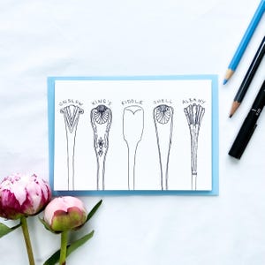 Faire-part pour le dîner - Merci pour le dîner - Motifs de couverts en argent - Carte de fête pour le dîner - Carte de mariage - Note de remerciement - Carte d'illustration