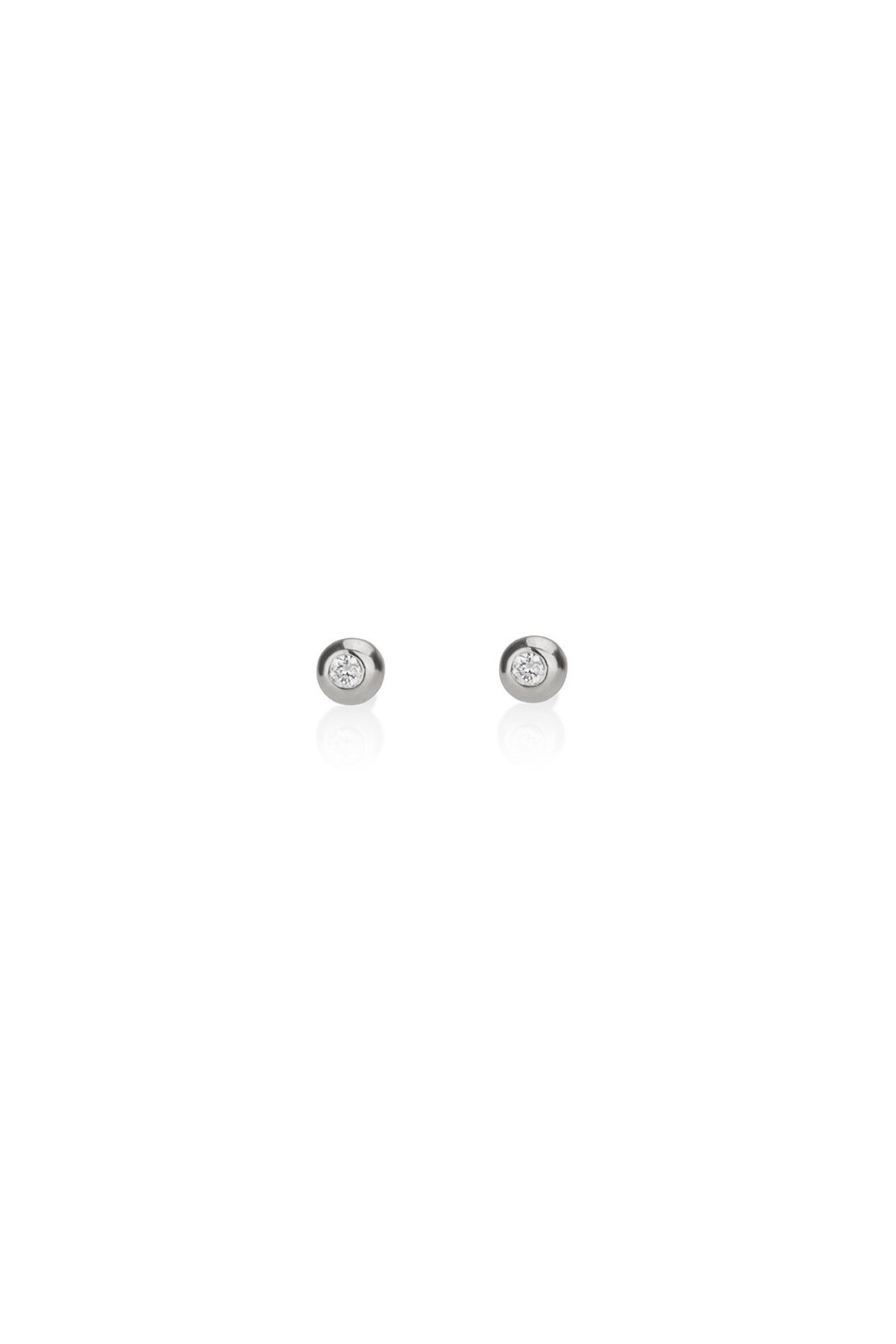 NICO DOT EARRINGS- BROWN