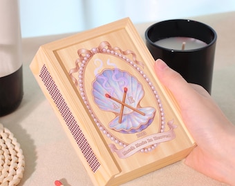 Personalized Wooden Matchbox, Couples Gift, Wedding Favor