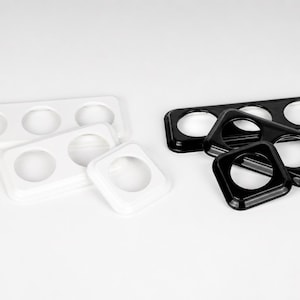 Square Ceramic Switch & Socket System – Build Your Set, Porcelain Modules, Schuko or Type E, EU Ø60, Black or White bild 19