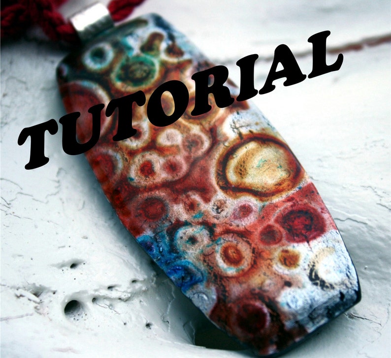 Polymer clay tutorial How to use paints inks texture and Etsy
