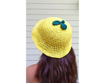 Cappello da pescatore al limone