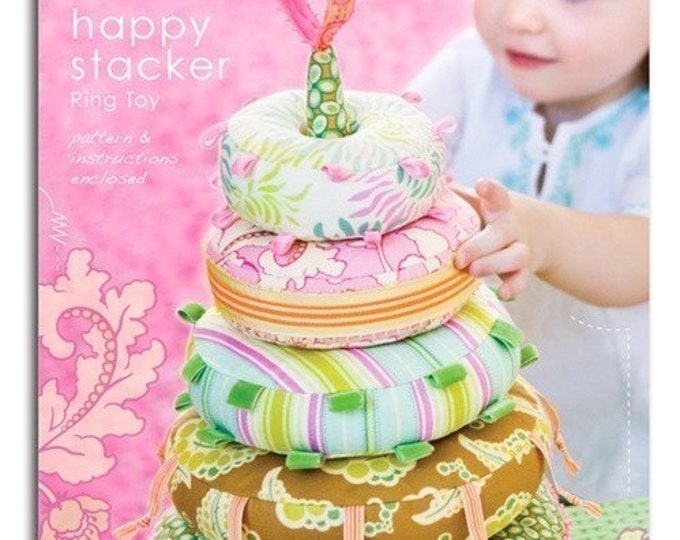 Heather Bailey Sewing Pattern, Happy Stacker Ring Toy, Plus Free ...