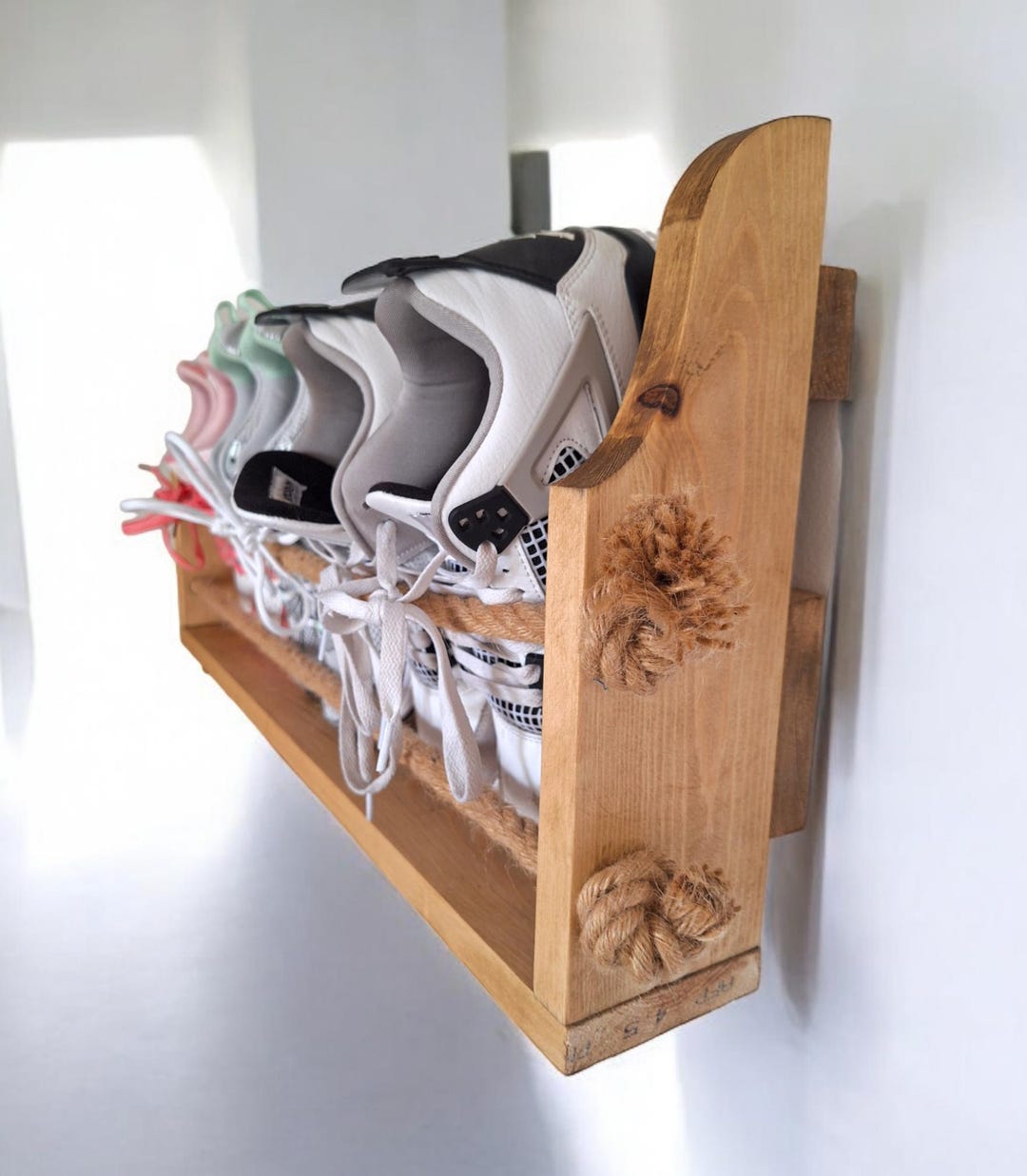 Unique Shabby Chic Pallet Wood Floating Shoe Rack Ideal Storage - Etsy UK