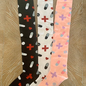 Lolita Menhera medical theme socks