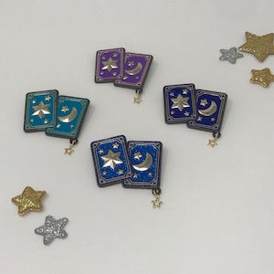 Cartas de cajero de la fortuna broche pin de esmalte