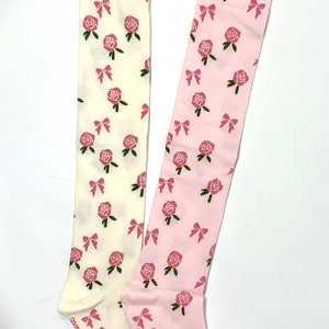 English Rose garden  over the knee socks