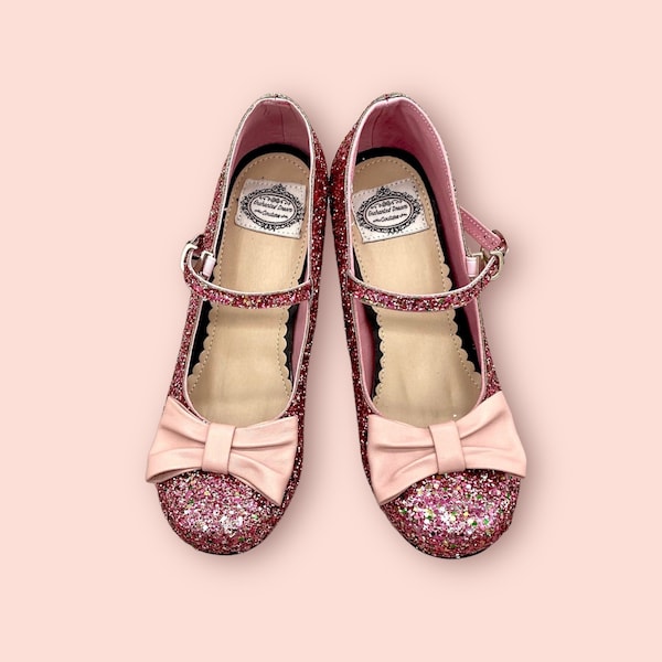 Lolita mary jane leather glitter shoes.