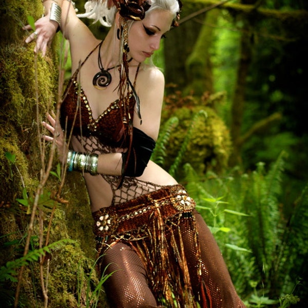 tribal bellydance woodland faerie  costume