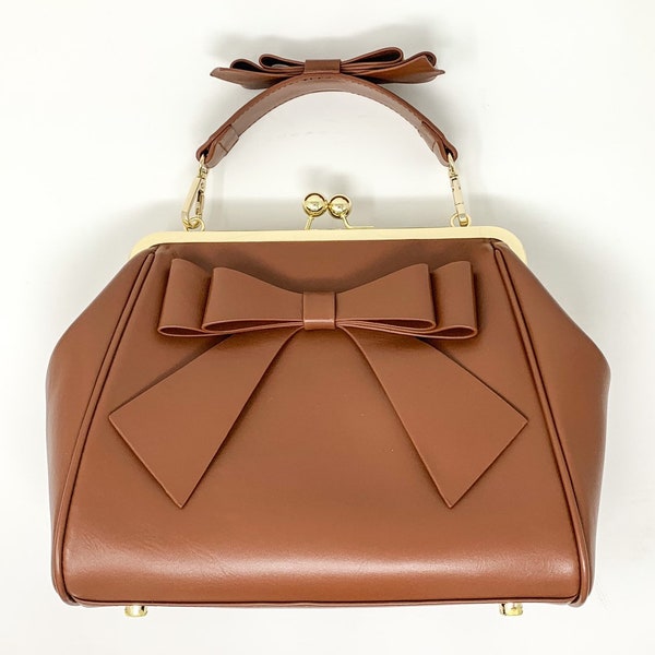 Sweetie Bow leather frame bag