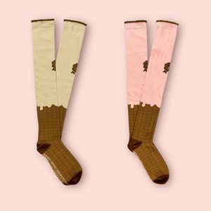 Royal Crown Choco over the knee socks