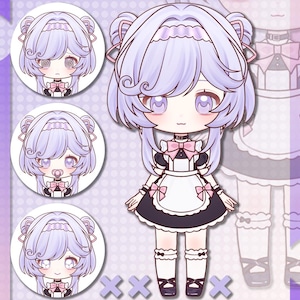 Chibi Vtuber Model | Premade Vtuber Model | Live2D Model | Fully Rigged | Ready to use