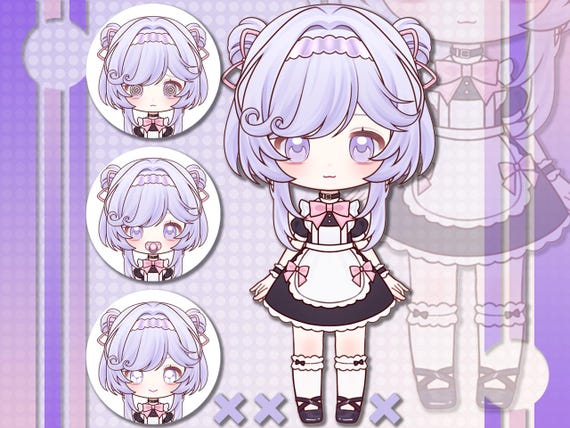 Chibi Vtuber Model | Premade Vtuber Model | Live2D Model | Fully Rigged | Ready to use