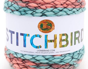 Lion Brand Yarn Low Tide Knitting Destash Crochet Supplies Discounted Color Destash Sunset 211-403 3.5oz