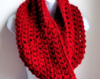 Infinity Scarf, Burgundy Scarf Red Scarf, Marsala,Cowl,- Winter Fashion, Fall Large Chunky Scarf