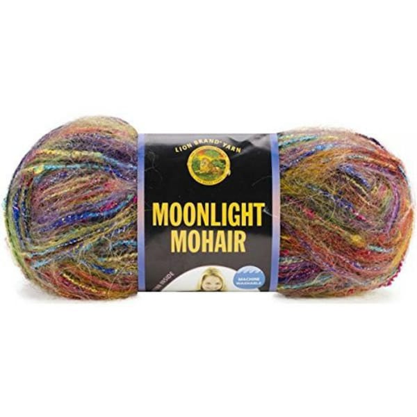 LION BRAND-Moonlight Mohair Yarn Rainbow Falls 510-204, Discontinued Yarn, Crochet Supplies, Knitting Supplies