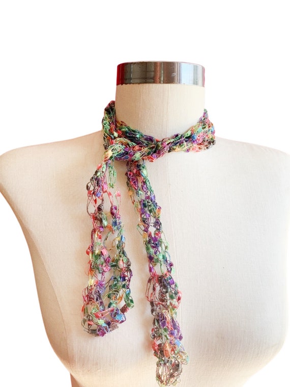 Confetti shop scarf necklace