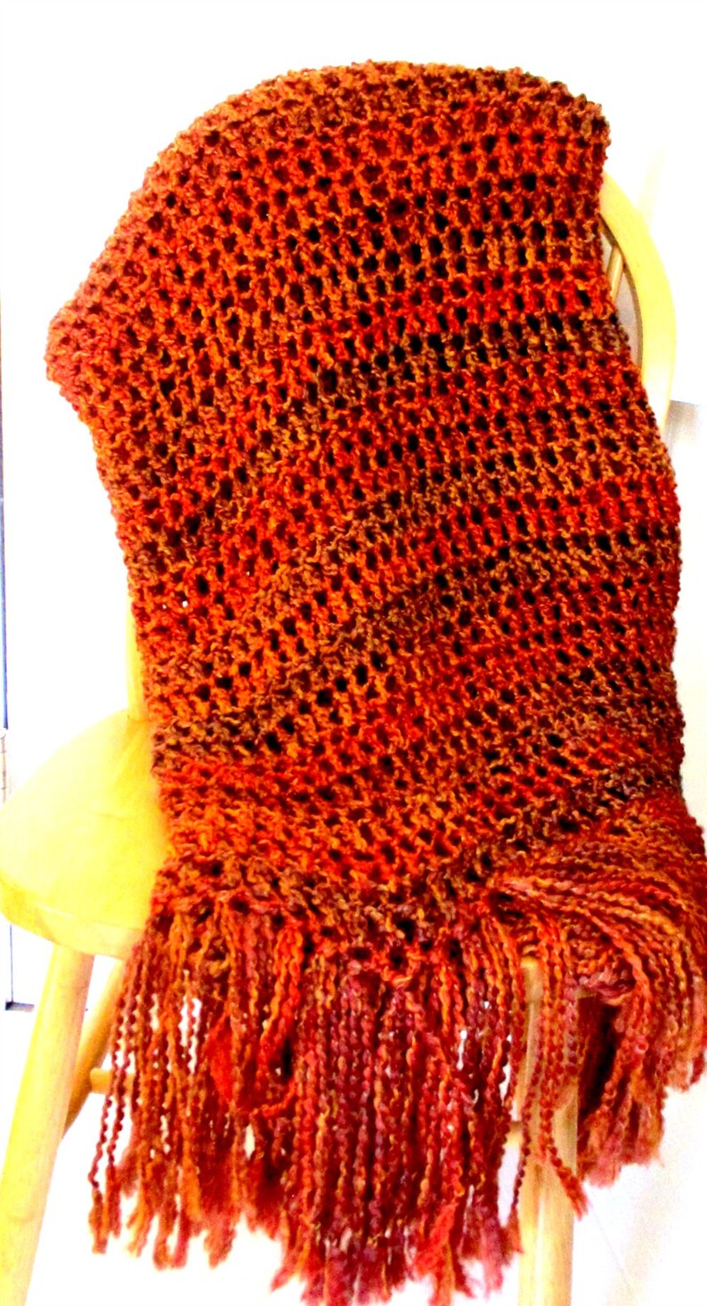 Throw Blanket Burnt Orange Sienna Gold Green Orange Spice Etsy
