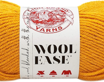 Wool Ease, Lion Brand, Gold 620-171 Yarn, Destash, Madeja, Ganchillo, tejido, Suministros