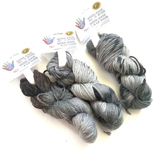 Lion Brand Yarn Wool-Ease Hand Dyed Yarn, S’mores 623-217, Pack of 3 Hanks, Bundle Pack Knitting Supplies, Crochet Supplies, Destash,