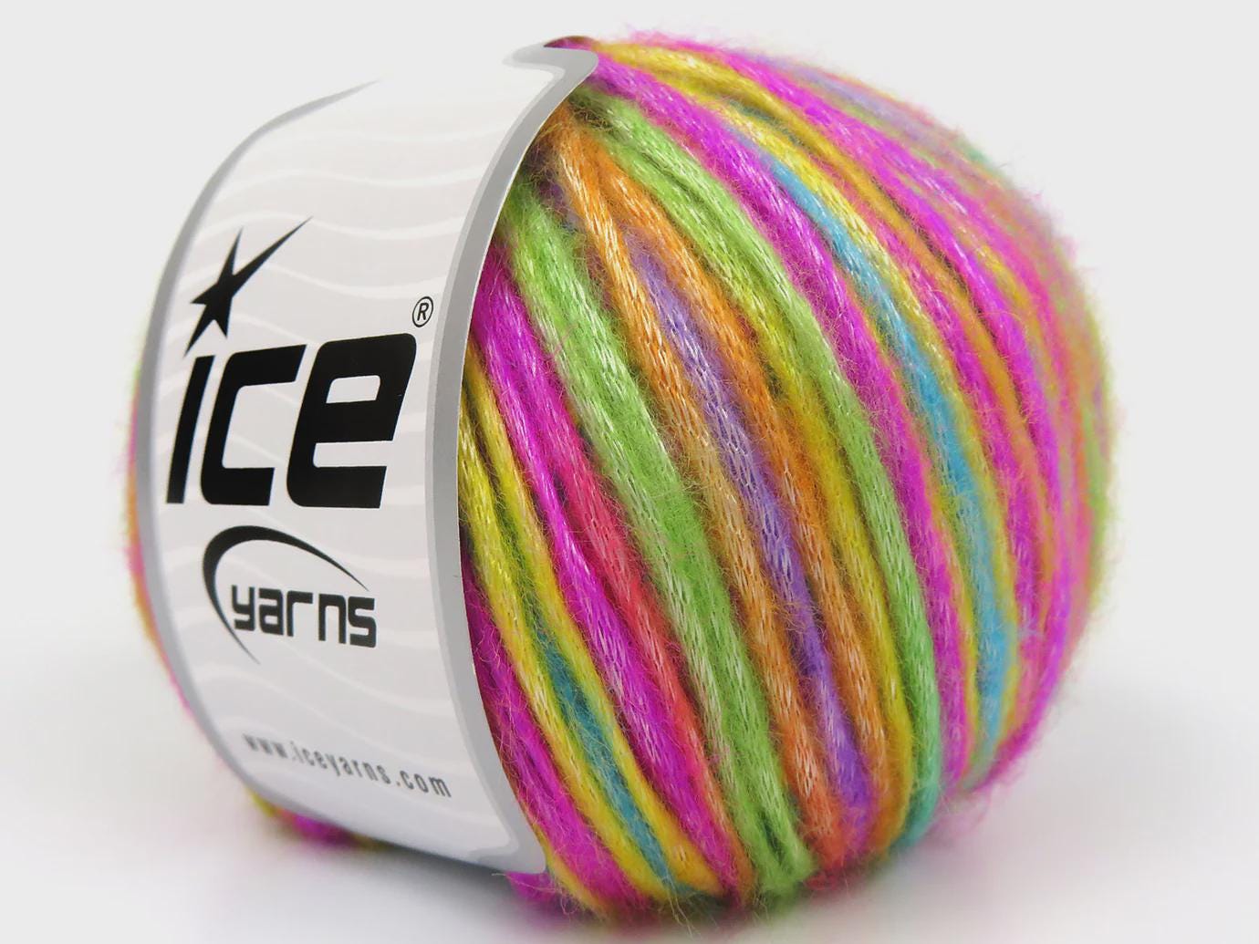 Ice Yarns PICASSO 84638 Pastel Rainbow, Knitting Supplies, Crochet
