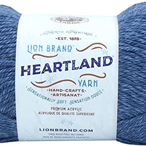 Lion Brand Yarn 136-158 Heartland Yarn, Carlsbad Caverns 136-108 Crochet Supplies, Knitting Supplies, Destash, Crafting