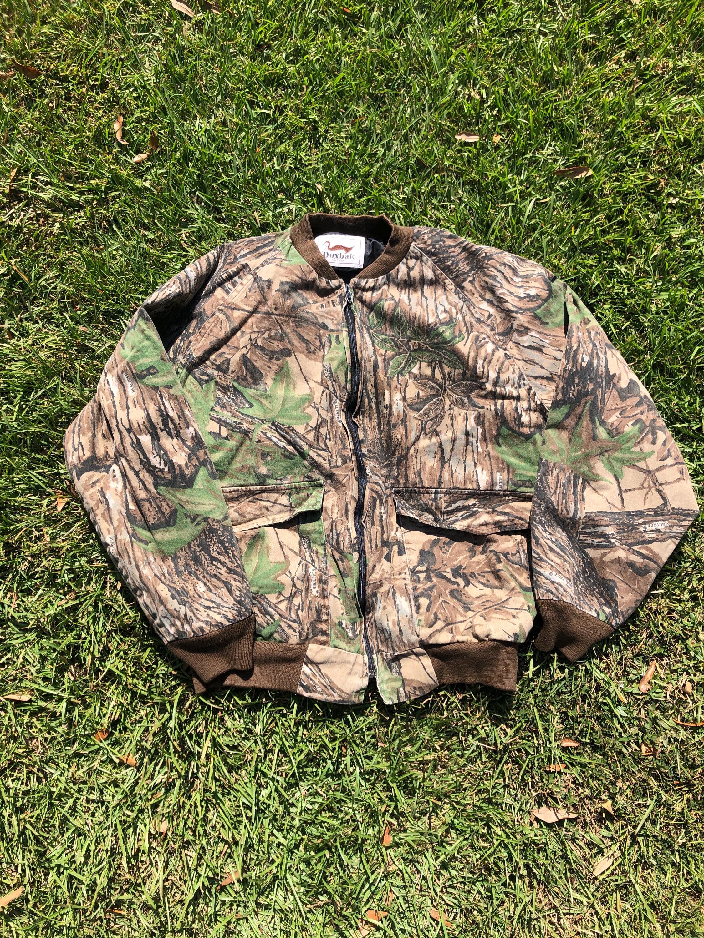 ジャケット・アウター Duxbak Duck Hunter Camo Jacket 70s LARGE Duxbak Duck Hunter Camo Jacket 70s LARGE
