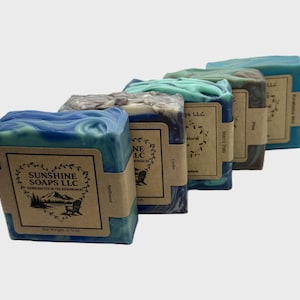 5 Pack Small Batch Handcrafted Soaps For Him