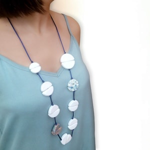 Handmade ceramic necklace