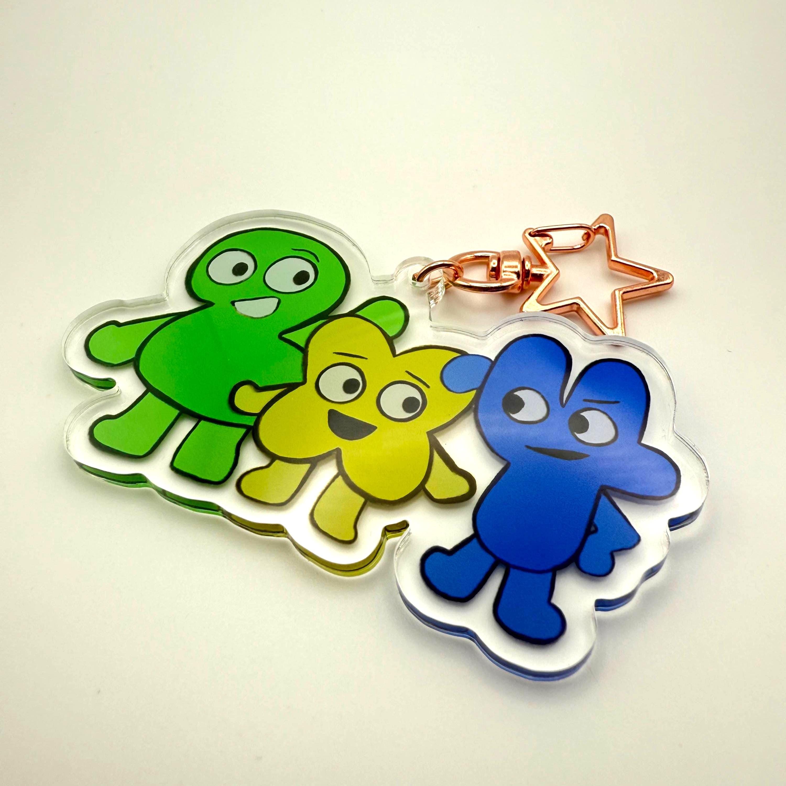 BFDI/TPOT 2in Keychain/charm / Two X and Four / Object Show