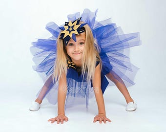 Disfraz de estrella navideña para niña, disfraz de estrella infantil para Navidad, cosplay de estrellas para niña