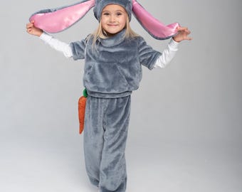 Disfraz de conejito con zanahoria para niño, disfraz de conejito para niño, disfraz de conejito para niña, disfraz de conejo pascual para niño