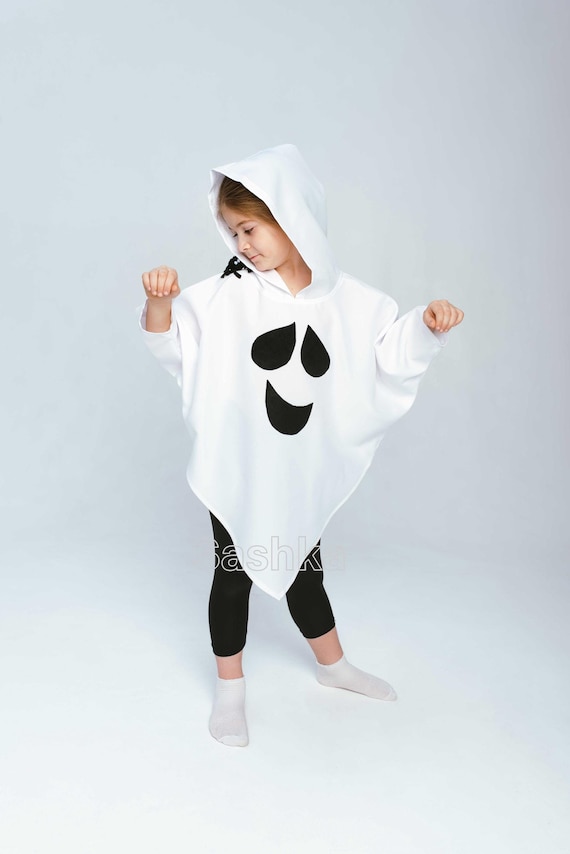 Costume da festa Cosplay a tema Cosplay per bambini fantasma bianco di Halloween