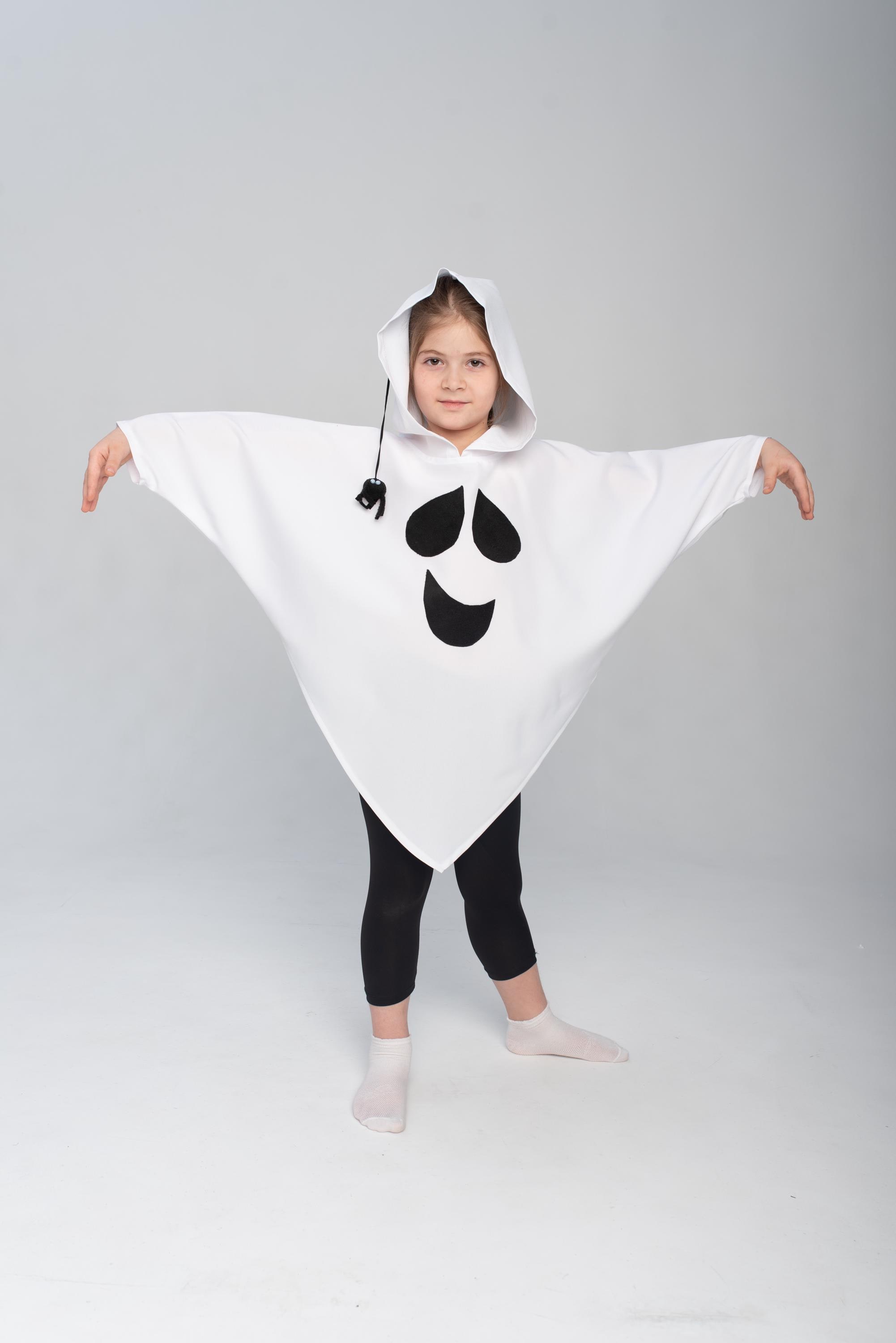 Costume Halloween Bambina 2 Pezzi - Felpa Con Cappuccio Fantasma Sorridente E Pantaloni - Morbido E Comodo Per Carnevale - 4
