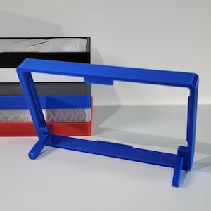 back of the blue horizontal stand