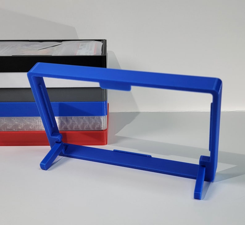 back of the blue horizontal stand